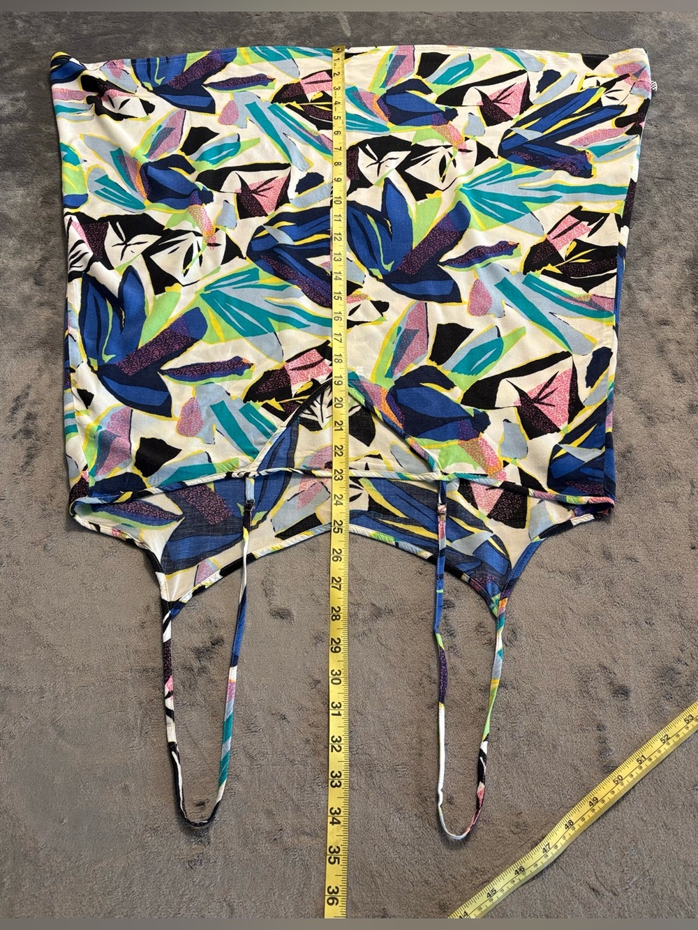 Vans Tropical Abstract Print Cami Mini Dress with Adjustable Spaghetti Straps - Picture 12 of 16